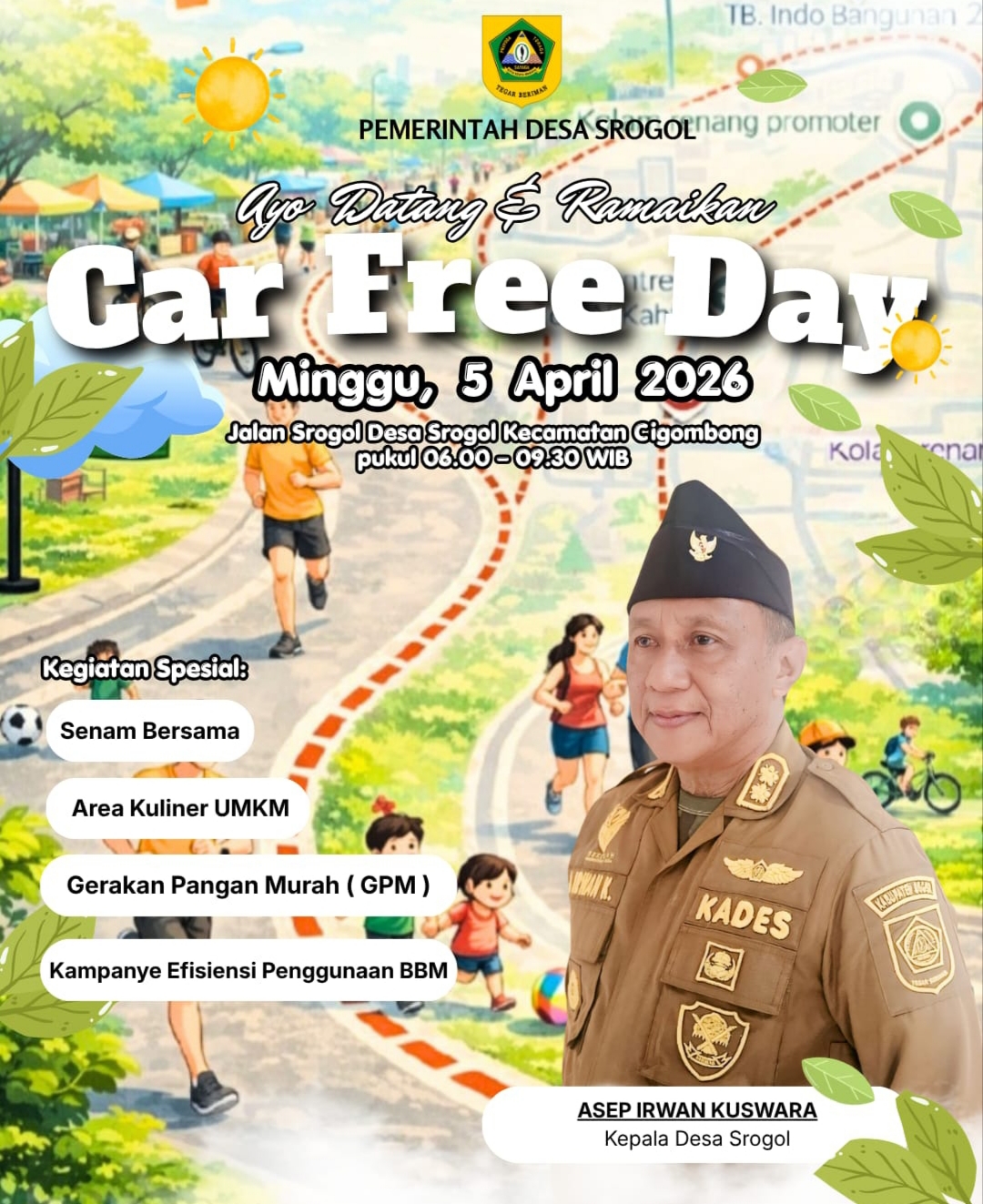 Desa Srogol Gelar Car Free Day, Dorong UMKM dan Kebersamaan Warga